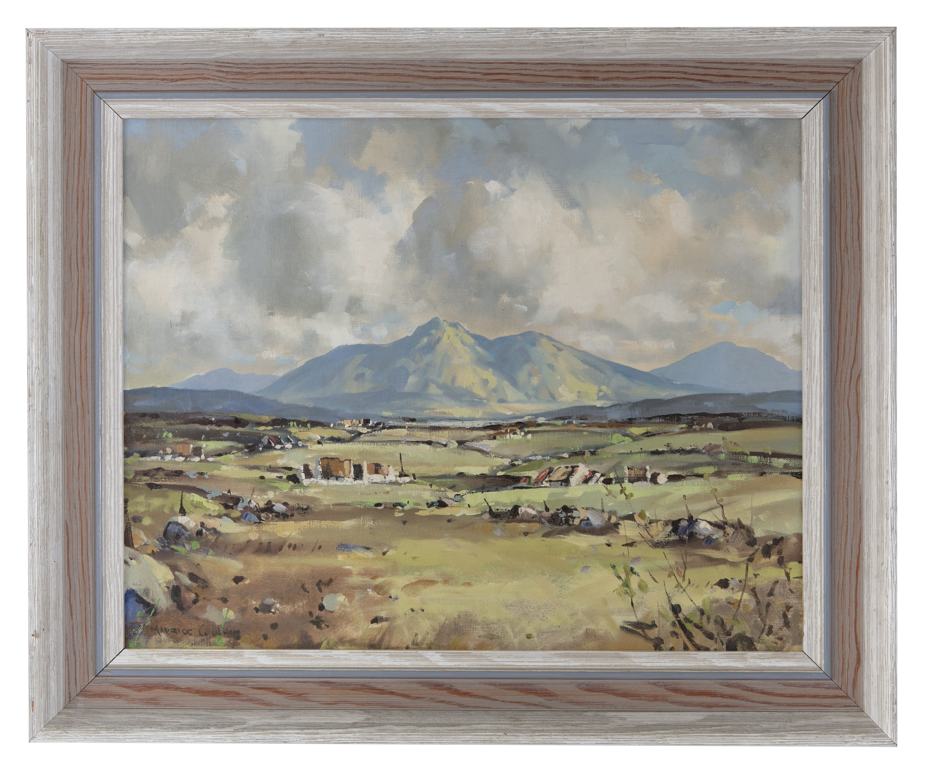 Maurice C. Wilks RUA ARHA (1910-1984) Back of the Mournes, Co. Down Oil on board, 40 x 50cm (15¾ x - Image 2 of 4