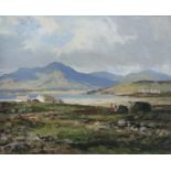 Maurice C. Wilks RUA ARHA (1910-1984) Near Letterfrack, Co. Galway Oil on canvas, 41 x 51cm (16 x