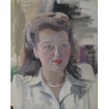 Frances Kelly ARHA (1908-2002) Portrait of a Young Woman Oil on canvas, 57 x 47.5cm (22½ x 18¾'')