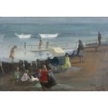 Tom Carr ARHA HRUA ARWS (1909-1999) Newcastle Beach Oil on canvas, 34.5 x 50cm (13½ x 19¾'')