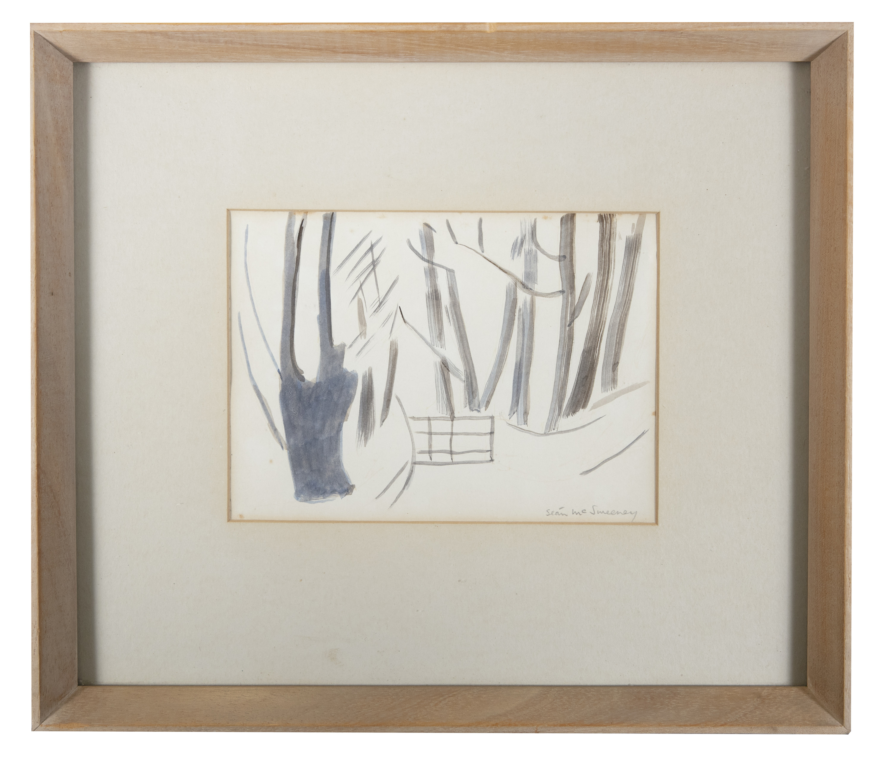 Sean McSweeney HRHA (1935-2018) Trees, Hollywood Wood (1979); Snow on the Quarry Hill, Hollywood, - Image 2 of 15