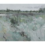 Terence P. Flanagan PRUA RHA (1929-2011) Water Meadows, Belle Isle, Co. Fermanagh Oil on canvas