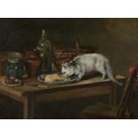 George A. Brenan (fl.1869-1883) A Sly Thief Oil on board, 23 x 30.5cm (9 x 12) Titled and signed