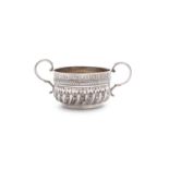A GEORGE III SILVER DRAM CUP, London 1815, mark of Charles Fox I, of baluster form, with fluted