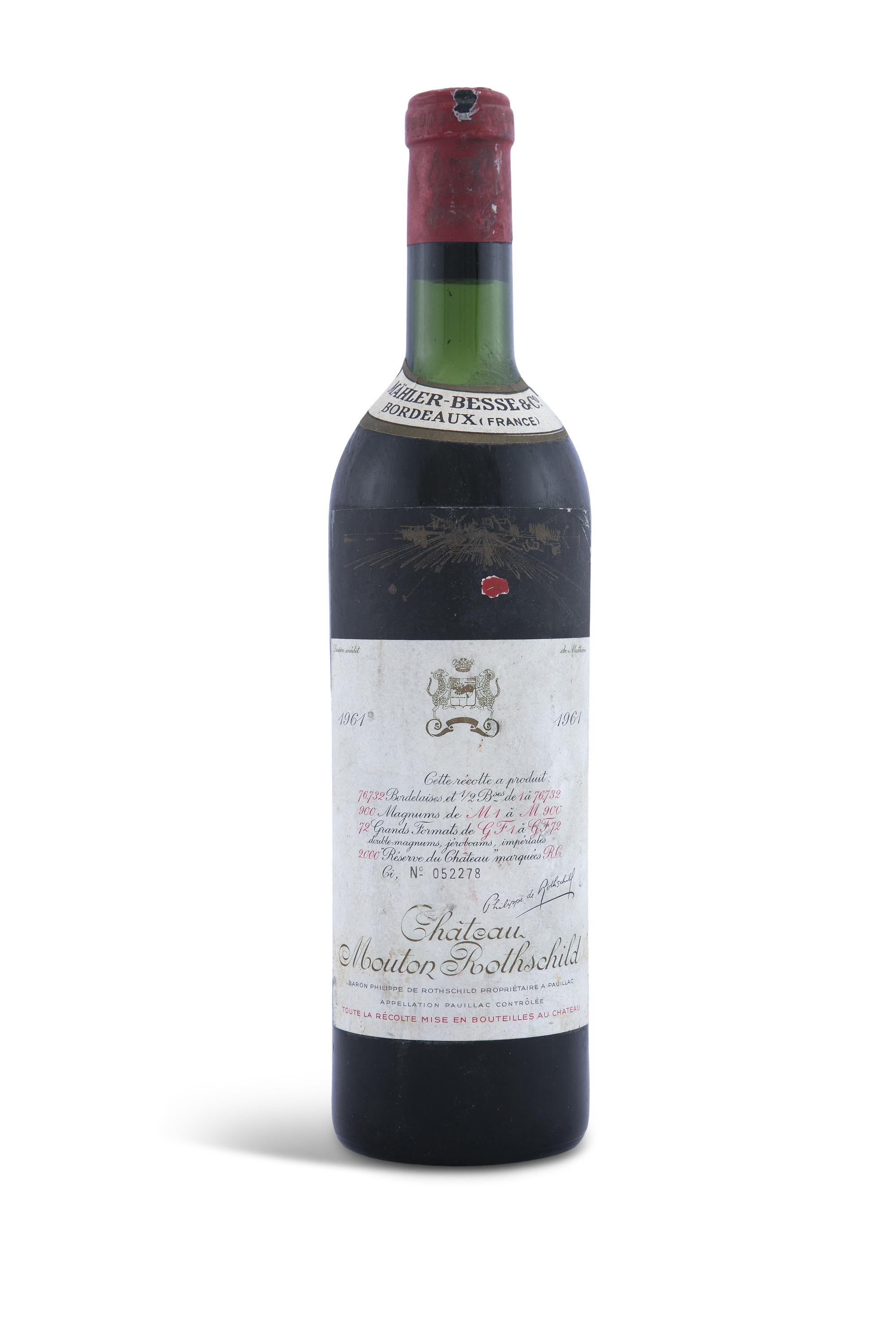 CHATEAU MOUTON-ROTHSCHILD Pauillac, 1961 1 bottle