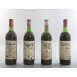 CHATEAUX LEOVILLE BARTON Saint Julien, 1975 Four bottles Labels worn, capsules fair fill into neck