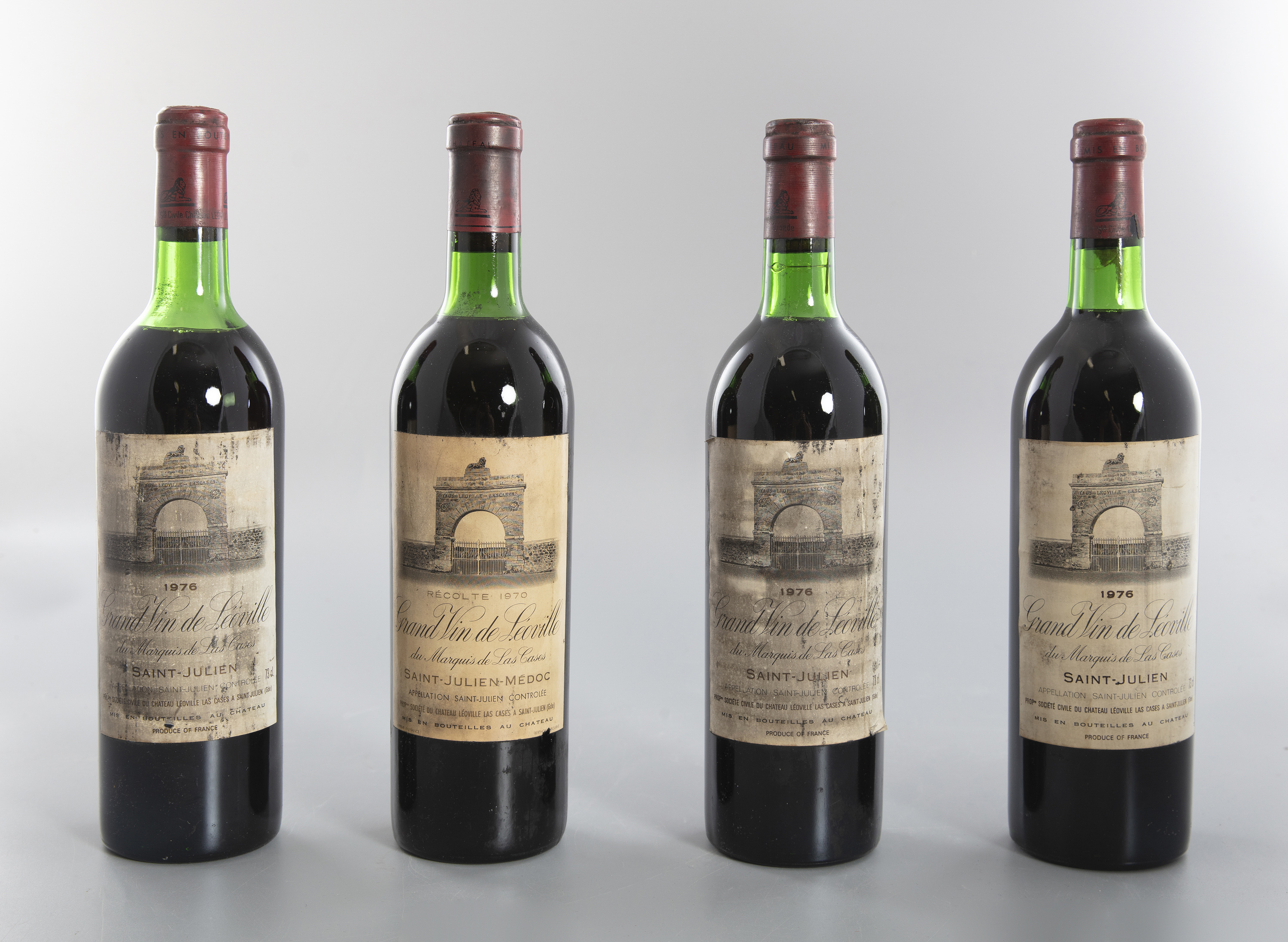 CHATEAU LEOVILLE LAS CASES Saint Julien, 1970 1 bottle Saint Julien, 1976 3 bottles