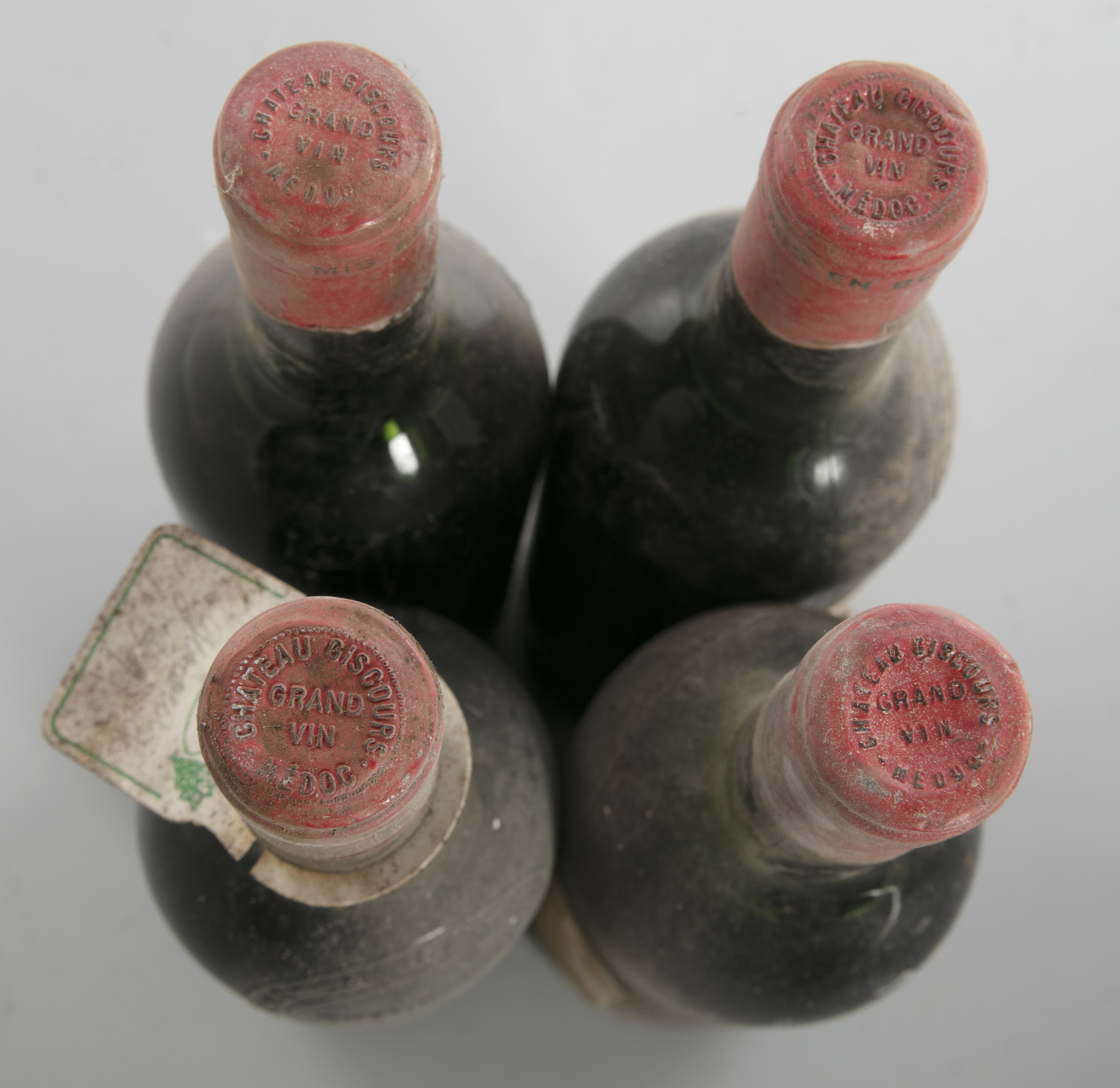 CHATEAUX GISCOURS Margaux 1959 Four bottles Worn label, fair capsules, high shoulder From the Cellar - Image 7 of 12