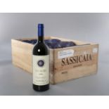 Sassicaia (Bolgheri Sassicaia) 1995 12 bottles In original wooden case