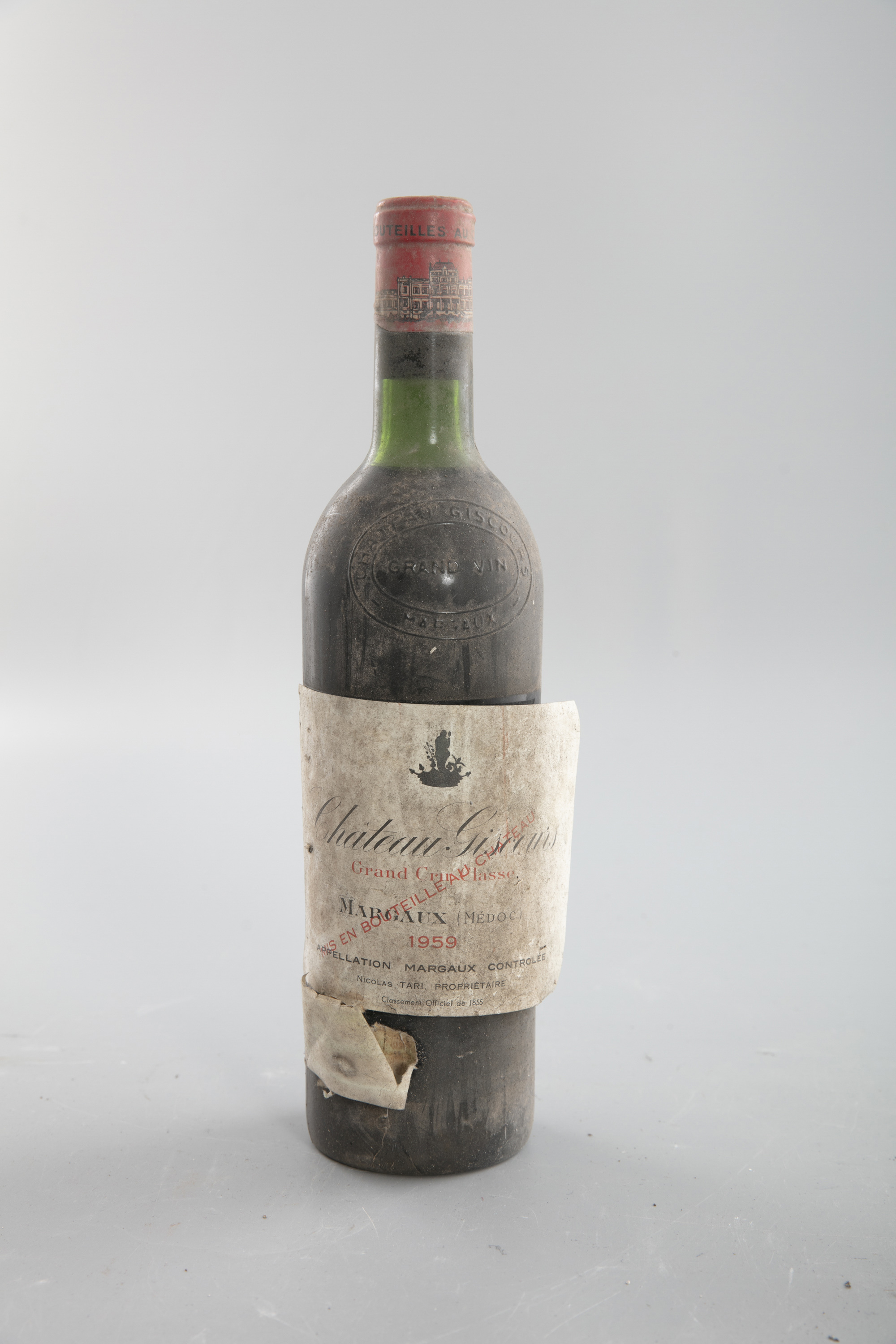 CHATEAUX GISCOURS Margaux 1959 Four bottles Worn label, fair capsules, high shoulder From the Cellar - Image 11 of 12