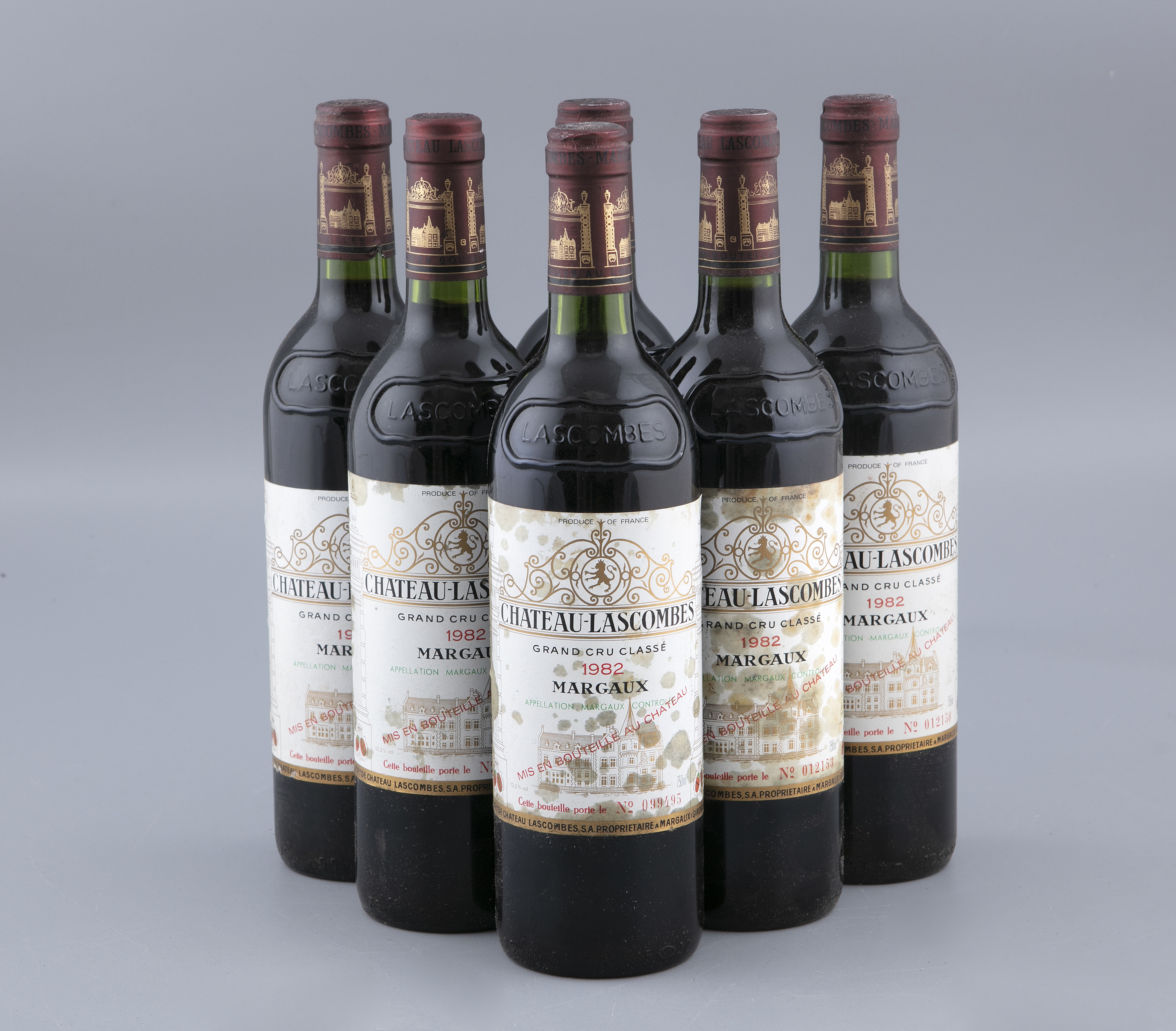 CHATEAUX LASCOMBES Margaux, 1982 Six bottles From the Cellar of Peter White - Image 3 of 7