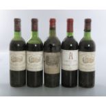 CHATEAU MARGAUX Premiere Grand Cru Classe, 1970 3 bottles CHATEAU LAFIFE ROTSCHILD Pauillac, 1950