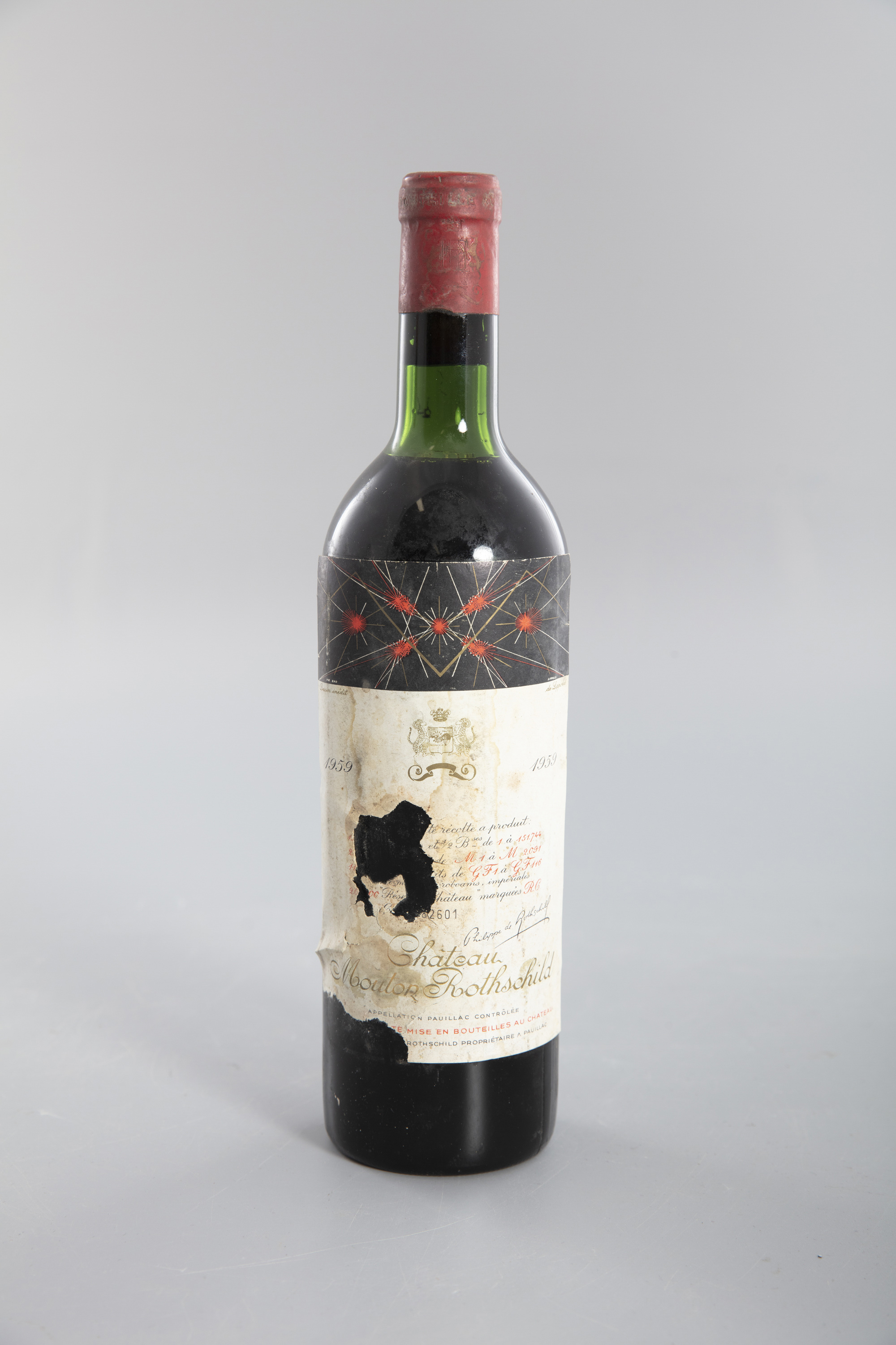 CHATEAU MOUTON ROTHSCHILD Pauillac, 1959 1 bottle and one unmarked - Image 7 of 7
