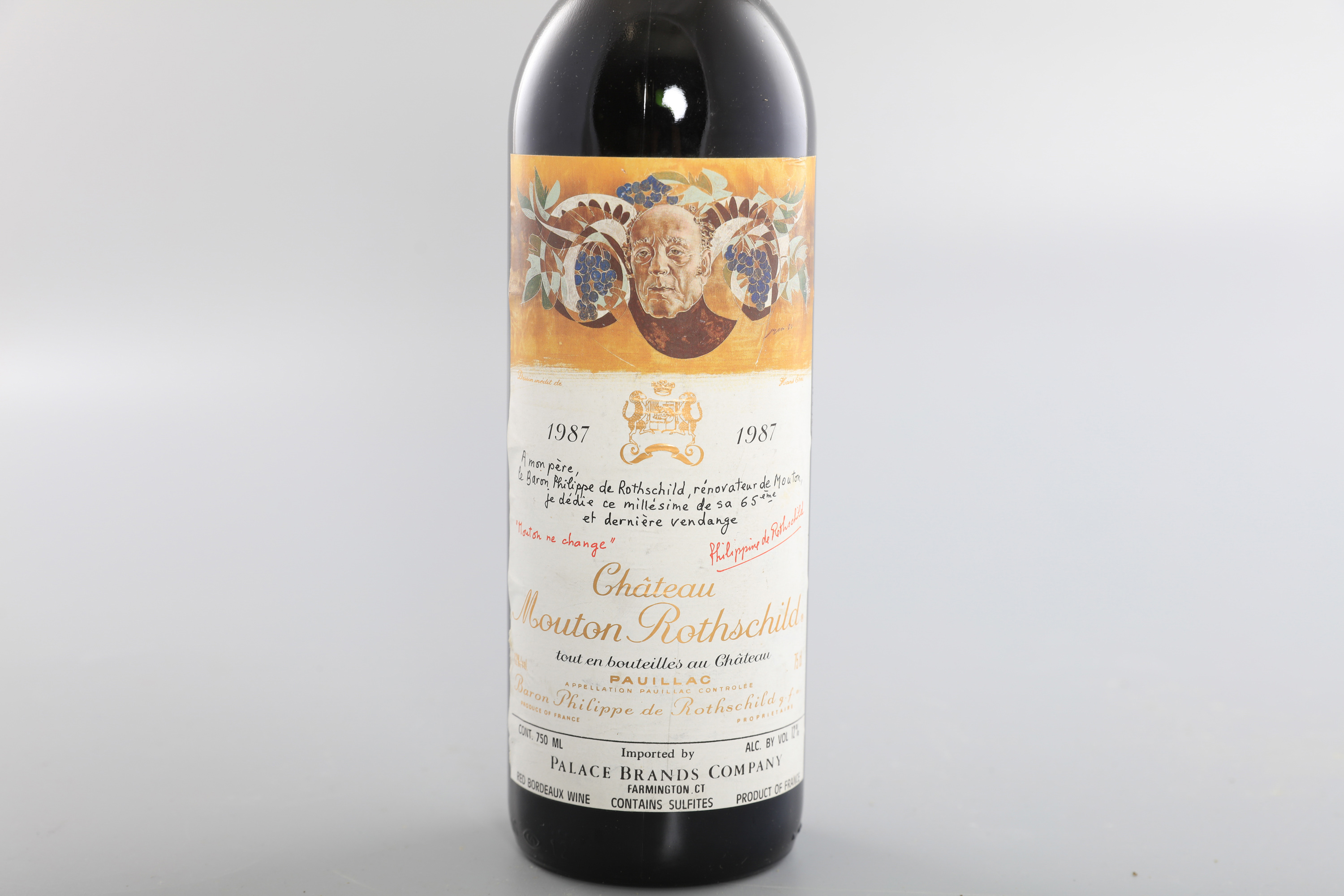 CHATEAU MOUTON ROTHSCHILD Pauillac, 1987 1 bottle - Image 2 of 4