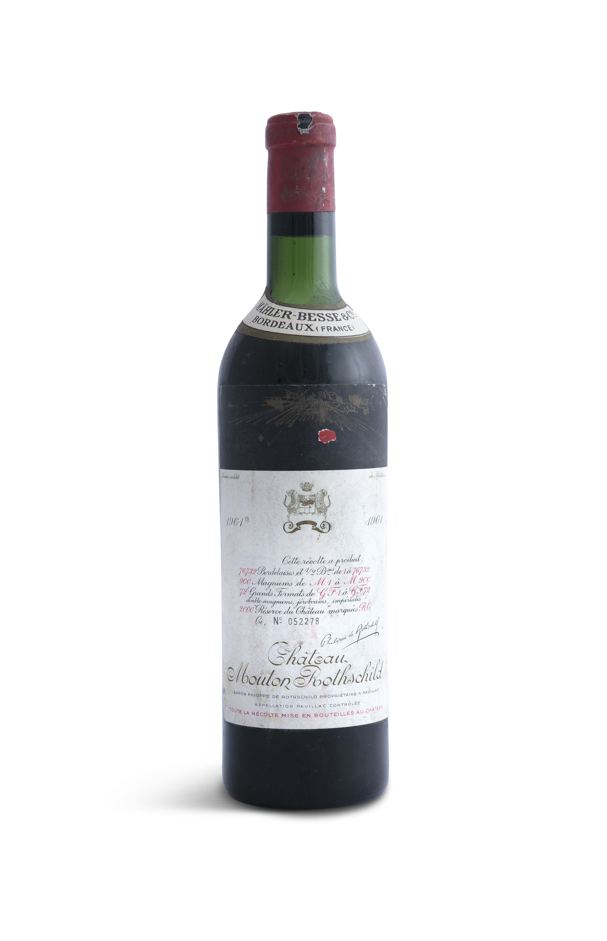 CHATEAU MOUTON-ROTHSCHILD Pauillac, 1961 1 bottle - Image 2 of 2