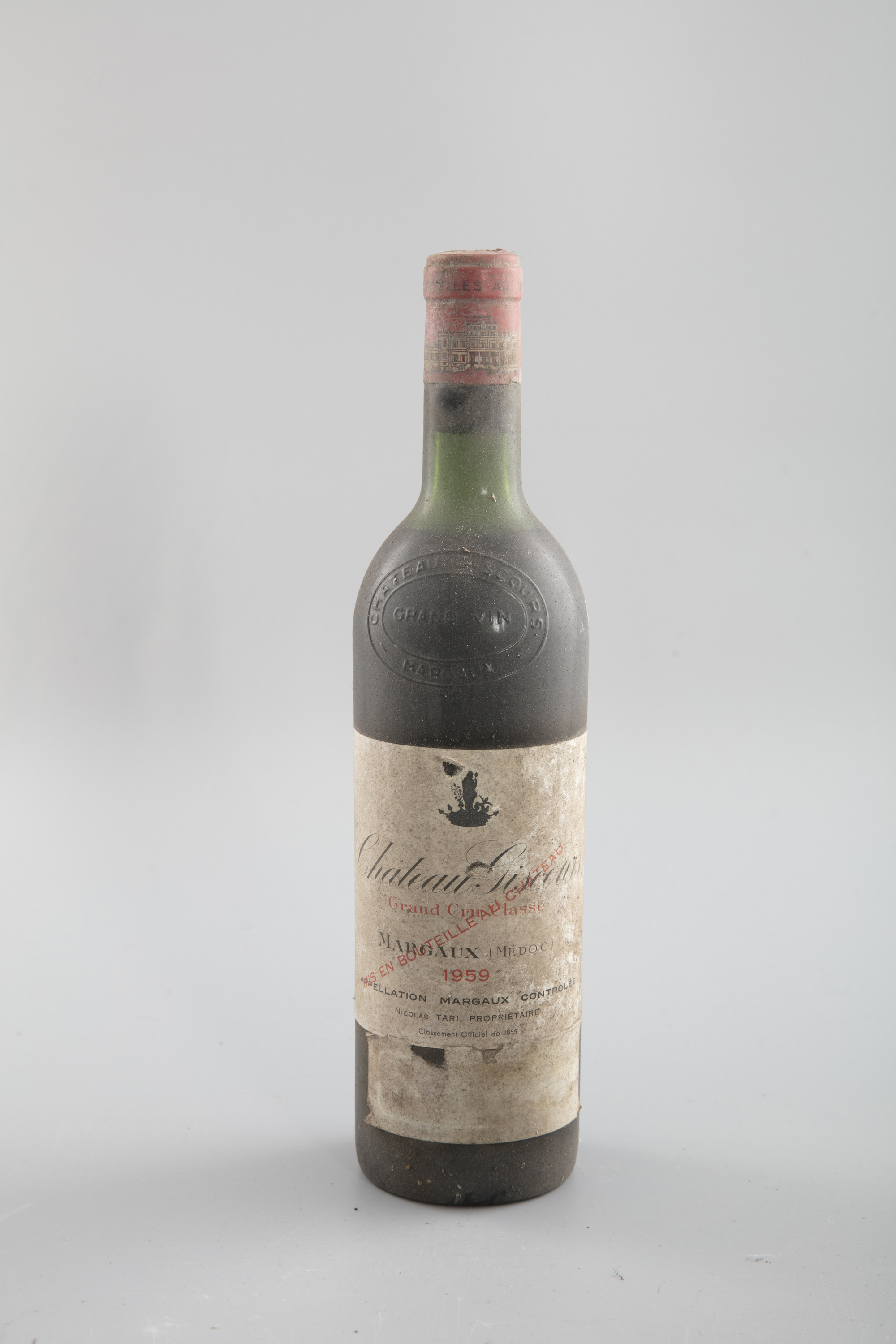 CHATEAUX GISCOURS Margaux 1959 Four bottles Worn label, fair capsules, high shoulder From the Cellar - Image 9 of 12