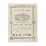 DISTRESSED IRISH LADIES PROGRAMME, Royal Globe Theatre. Benefit of the Distressed Irish Ladies'