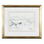 MAURICE C WILKS ARHA RUA (1910-1984) A collection of four framed and mounted landscape sketches