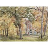 TOM NESBIT RHA (1909-2001) Witton Park, Autumn Watercolour, 37 x 28cm Signed