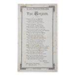 THE TITANIC A poem by H.Best (13 1/2 years) of East Street, Wareham, May 3rd, 1912. Eight verses