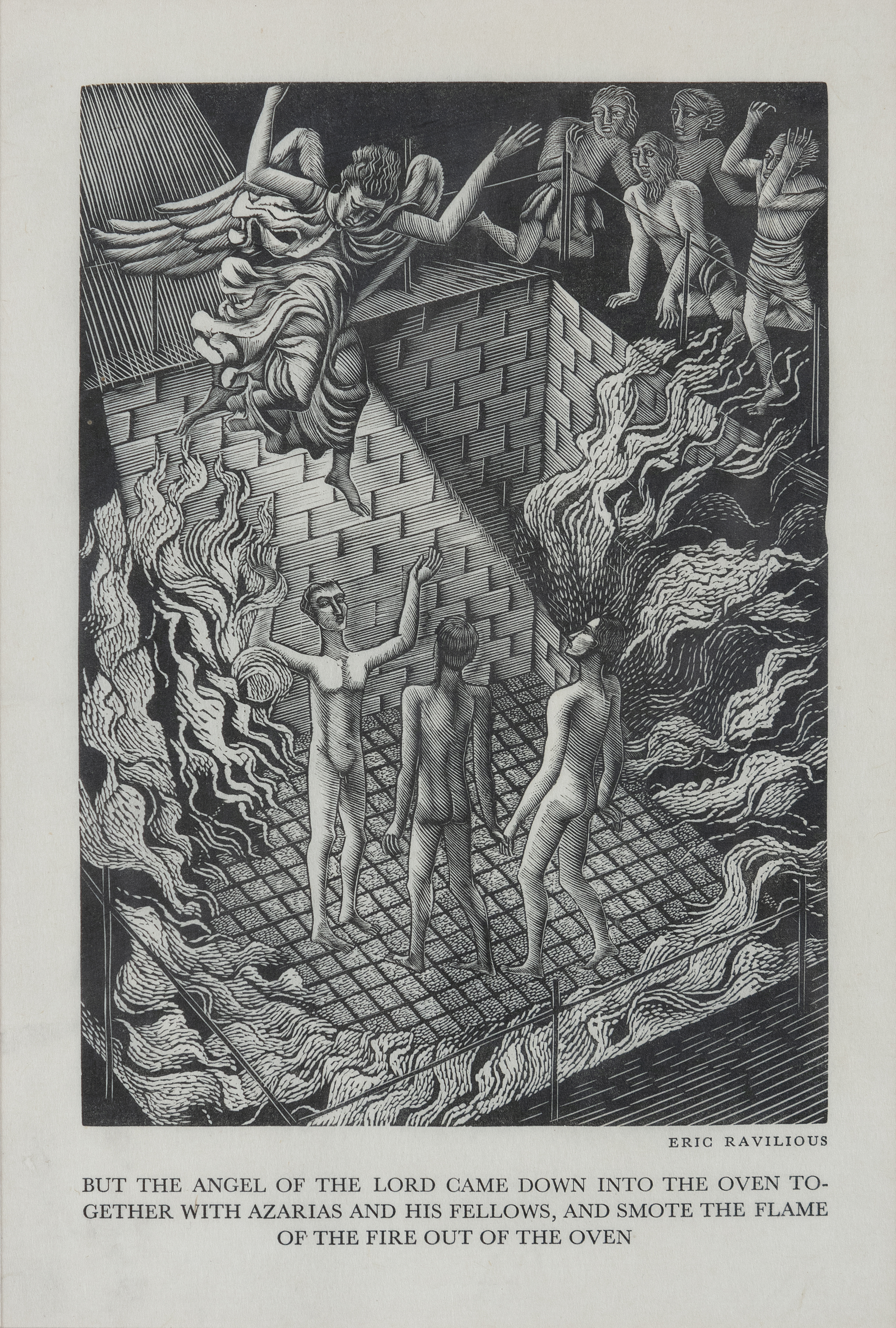 ERIC WILLIAMS RAVILIOUS (1903-1942) From 'The Aopcrypha' - But the Angel of the Lord Came Down - Image 3 of 3