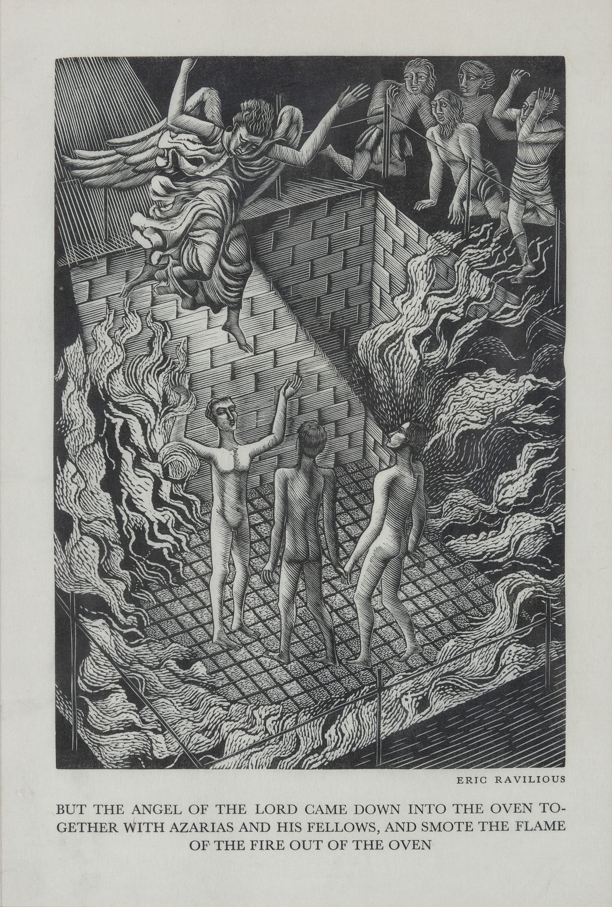 ERIC WILLIAMS RAVILIOUS (1903-1942) From 'The Aopcrypha' - But the Angel of the Lord Came Down