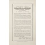 PROCLAMATION IN IRISH Forógra Sheachtain na Cásca 1916. Poblacht na h-Éireann. A translation to