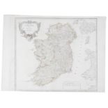 ROBERT DE VAUGONDY (1688-1766) Map of Ireland, 'Royaume d'Irlande' 490 x 620mm; together with