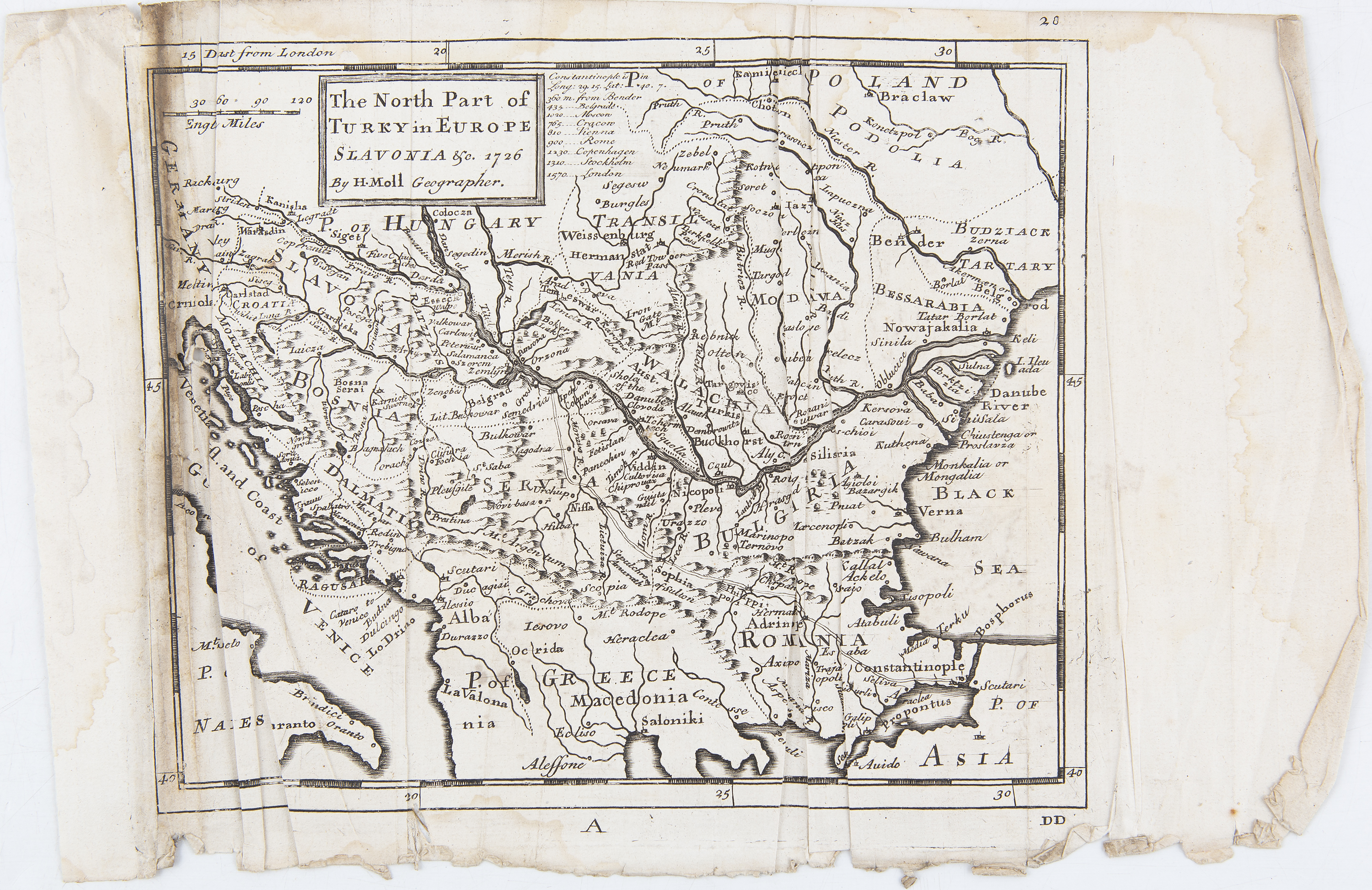 HERMANN MOLL (1651-1732) A collection of maps of various parts of the world including a general - Image 3 of 5