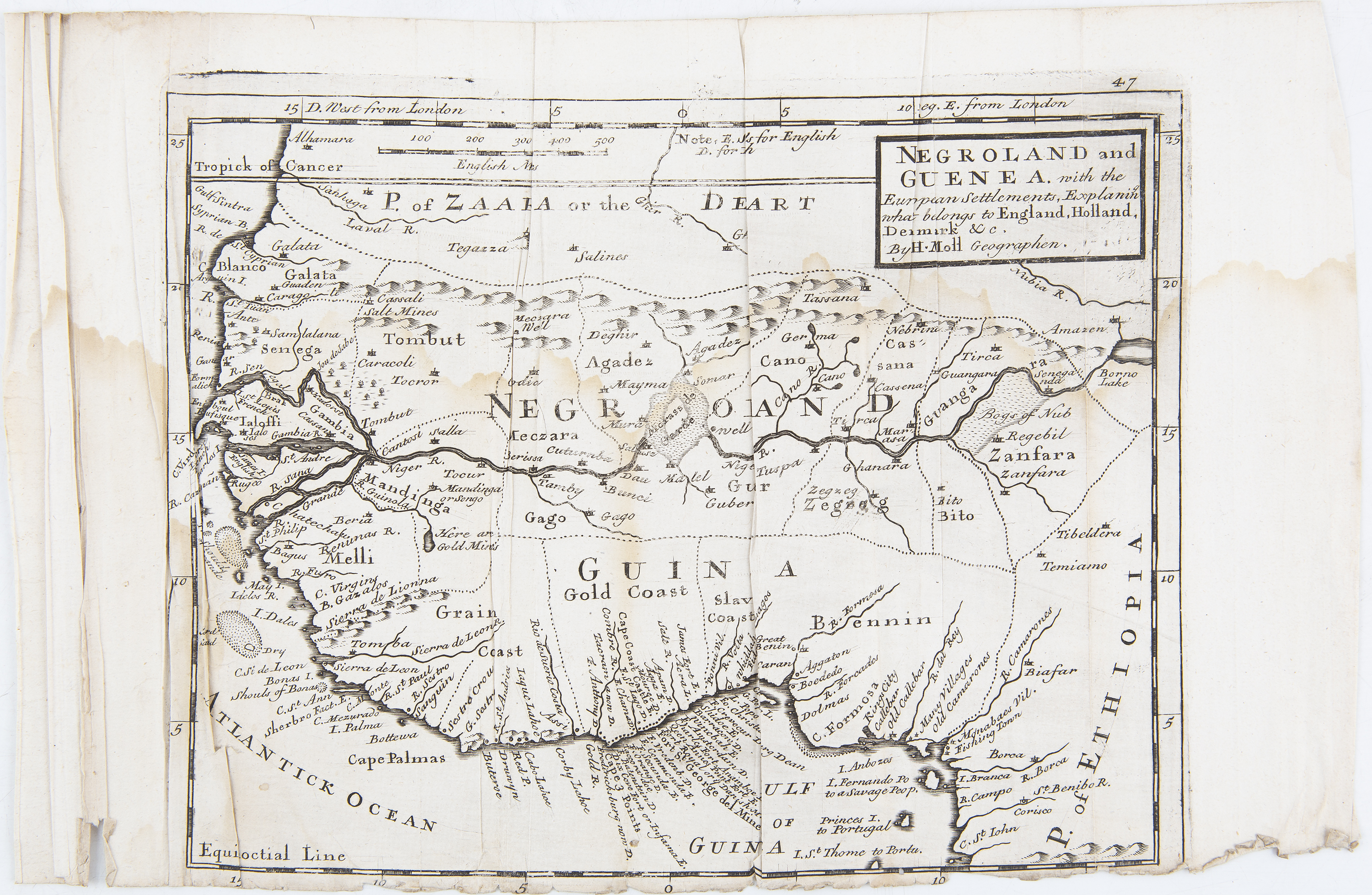 HERMANN MOLL (1651-1732) A collection of maps of various parts of the world including a general - Image 2 of 5