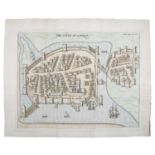 STAFFORD'S PACATA HIBERNIA The Cittie of Limerick Handcoloured map, 310 x 390mm