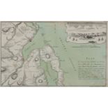 GABRIEL NIKOLAUS RASPE (1712 - 1785) Plan der Gegend von Irrland, wo Ao. 1760 den 18 Febr: de See