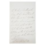 DUKE OF WELLINGTON Single page ALS dated Nov 24th 1830 in the hand of the Duke of Wellington in