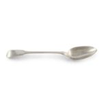 A GEORGE III SILVER FIDDLE PATTERN BASTING SPOON, London 1817, mark of Thomas Wilker Barker, (c.4