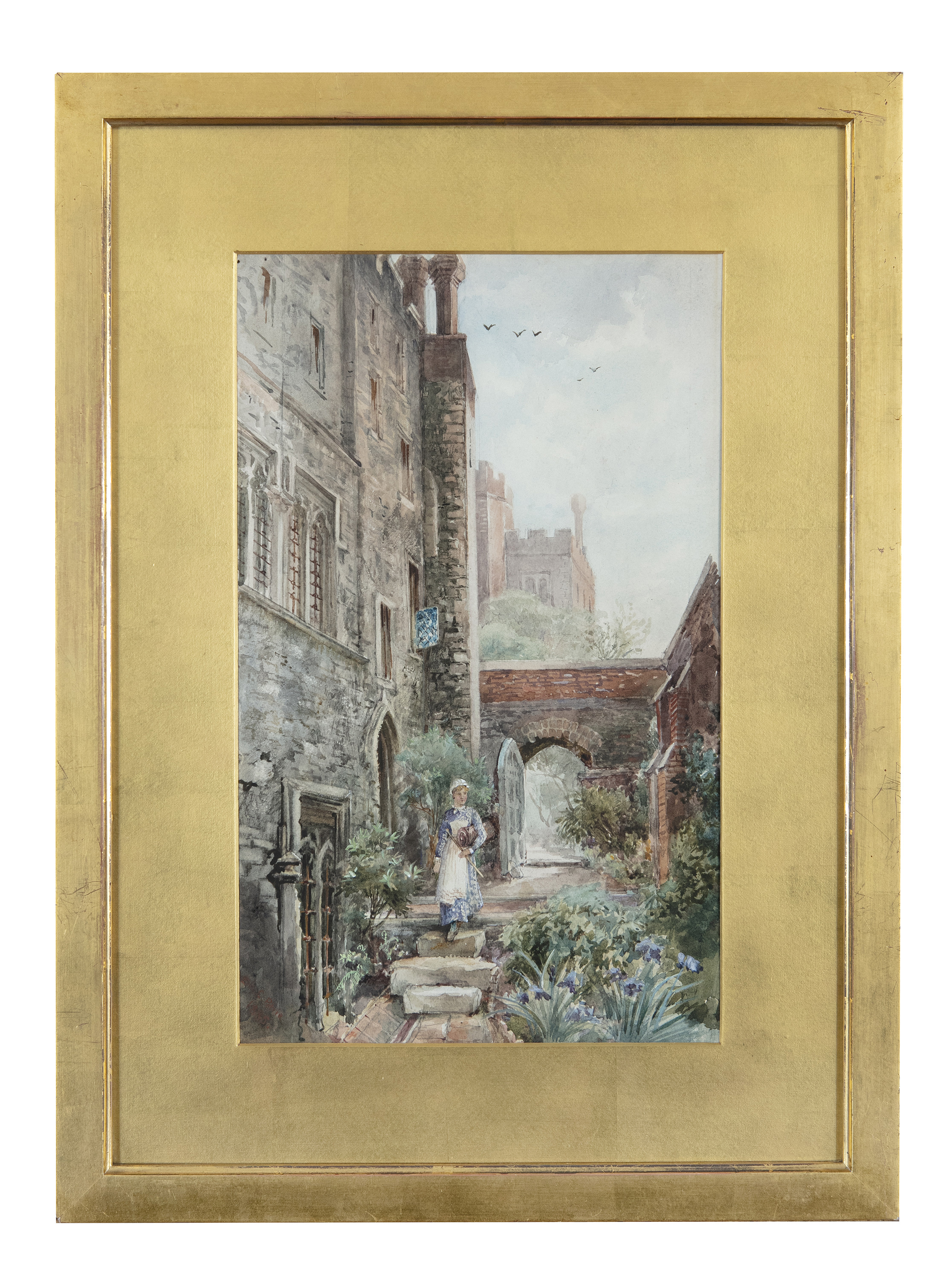 ELIZABETH C. PETRIE (19TH/20TH CENTURY) The Chevely Tower, Lambeth Palace Watercolour, 37 x 23cm - Image 2 of 4