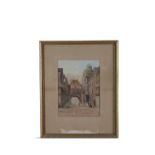 LEWIS (FRENCH 19TH CENTURY) The Clock Tower, Rouen Watercolour, 35 x 26cm Signed