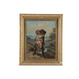 CONTINENTAL SCHOOL (19TH CENTURY) The rescued child Oil on canvas, 32 x 25cm; Together with