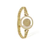 A LADY'S 18K GOLD AND DIAMOND 'HAPPY DIAMONDS' WATCH, BY CHOPARD The 4-jewel quartz ETA-movement