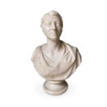 THOMAS KIRK RHA (1781 - 1845) Portrait bust of a gentleman Marble, 32cm high Signed