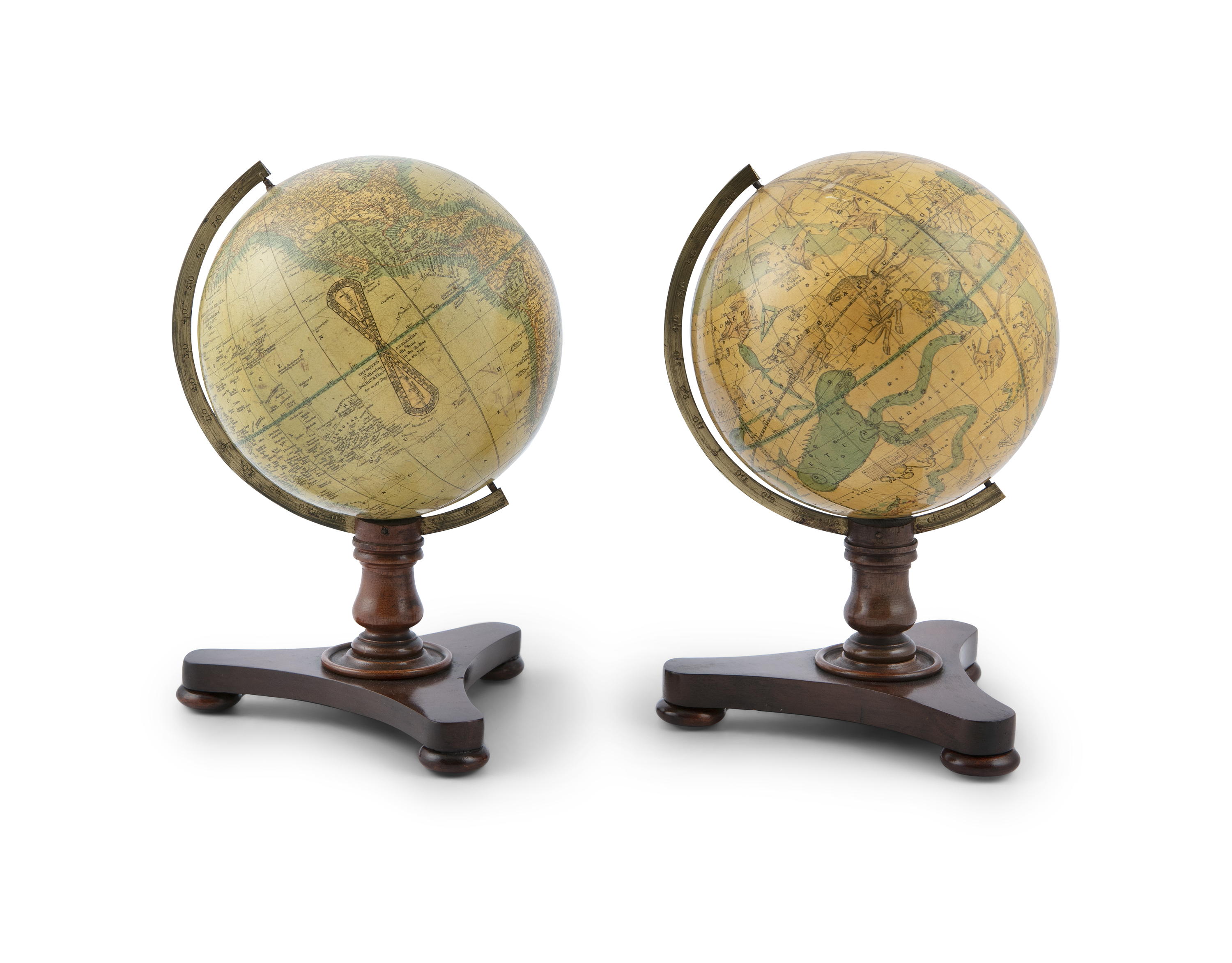 ***WITHDRAWN*** A PAIR OF 19TH CENTURY TABLE GLOBES - 'A New Terrestrial Globe, published by G. - Image 3 of 3