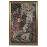 VENETIAN SCHOOL (17TH CENTURY) The Beheading of Cyprian and Carthage Oil on canvas laid on board,