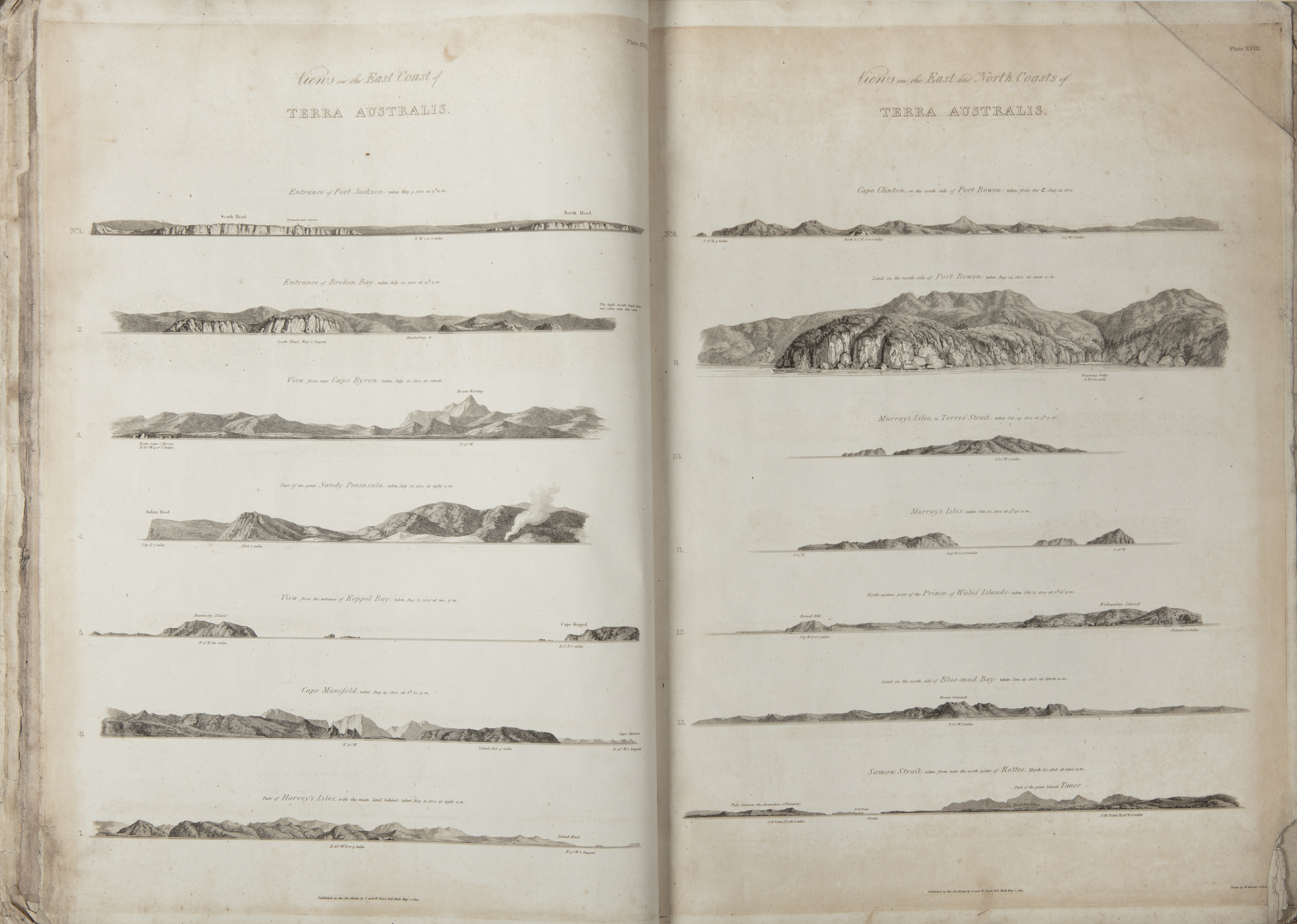 MATTHEW FLINDERS (BRITISH 1774 - 1814) A Voyage to Terra Australis, showing the parts explored - Image 6 of 19