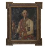 18TH CENTURY SCHOOL Portrait of an Austrian Marshall with Baton - Possibly Leopold II, Holy Roman