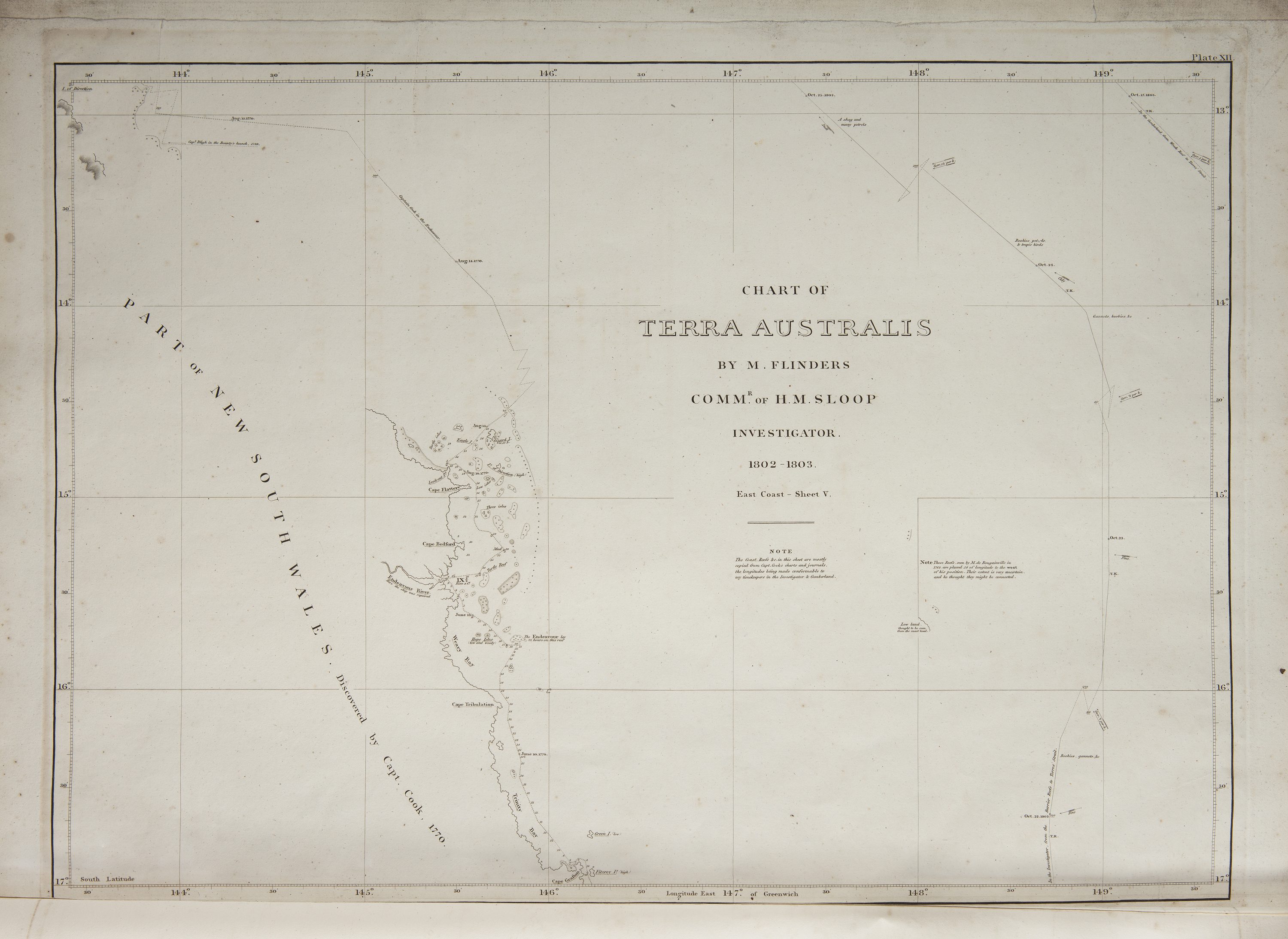 MATTHEW FLINDERS (BRITISH 1774 - 1814) A Voyage to Terra Australis, showing the parts explored - Image 5 of 19