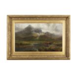 HENRY HADFIELD CUBLEY (BRITISH 1858 - 1934) 'Near Sligachan, Isle of Skye' Oil on canvas, 61 x 101.