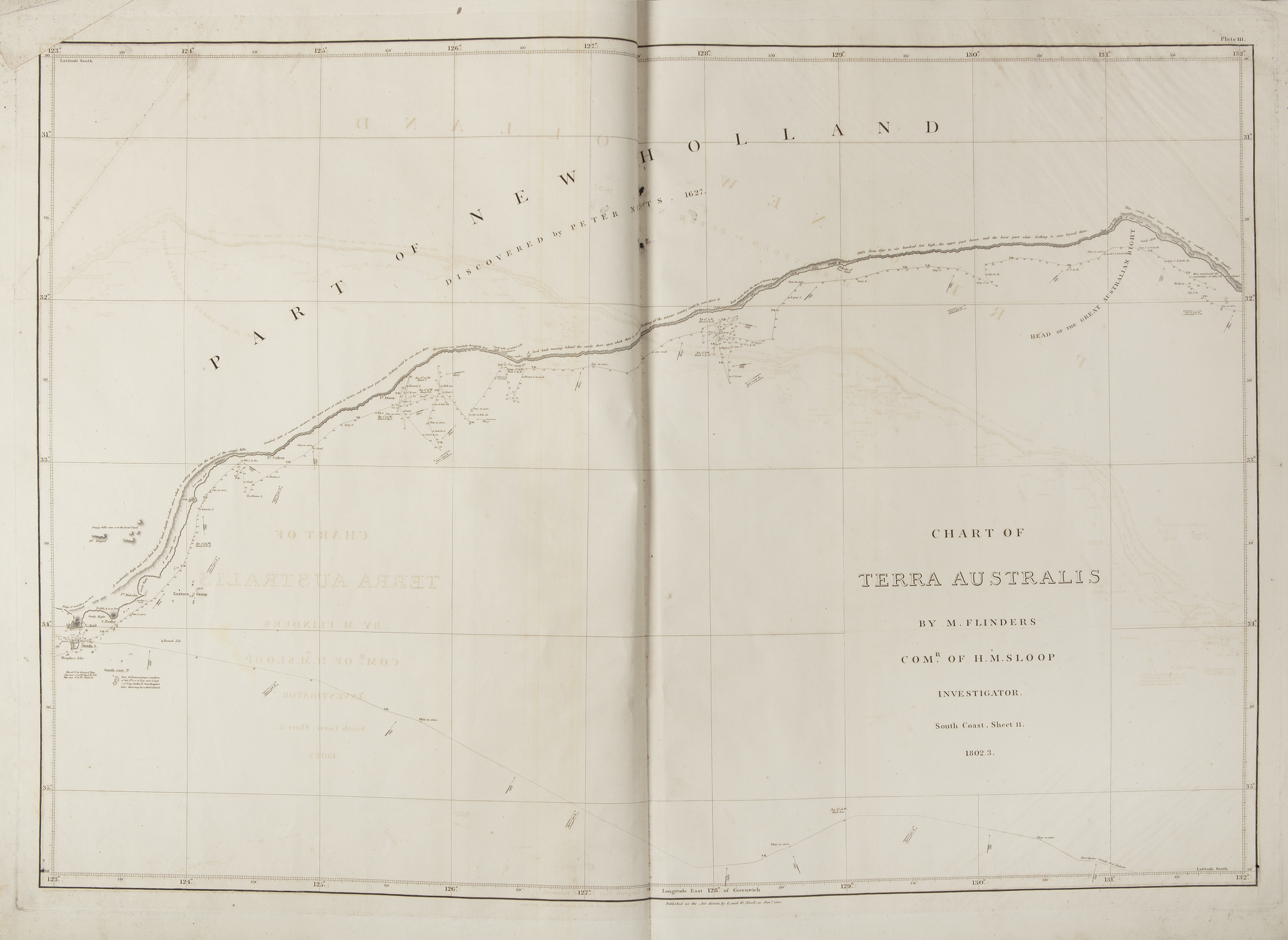 MATTHEW FLINDERS (BRITISH 1774 - 1814) A Voyage to Terra Australis, showing the parts explored - Image 14 of 19