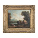 ATTRIBUTED TO GRIFFIER Ordsall Hall, Lancashire Oil on canvas, 33 x 40cm Provenance: Collection of