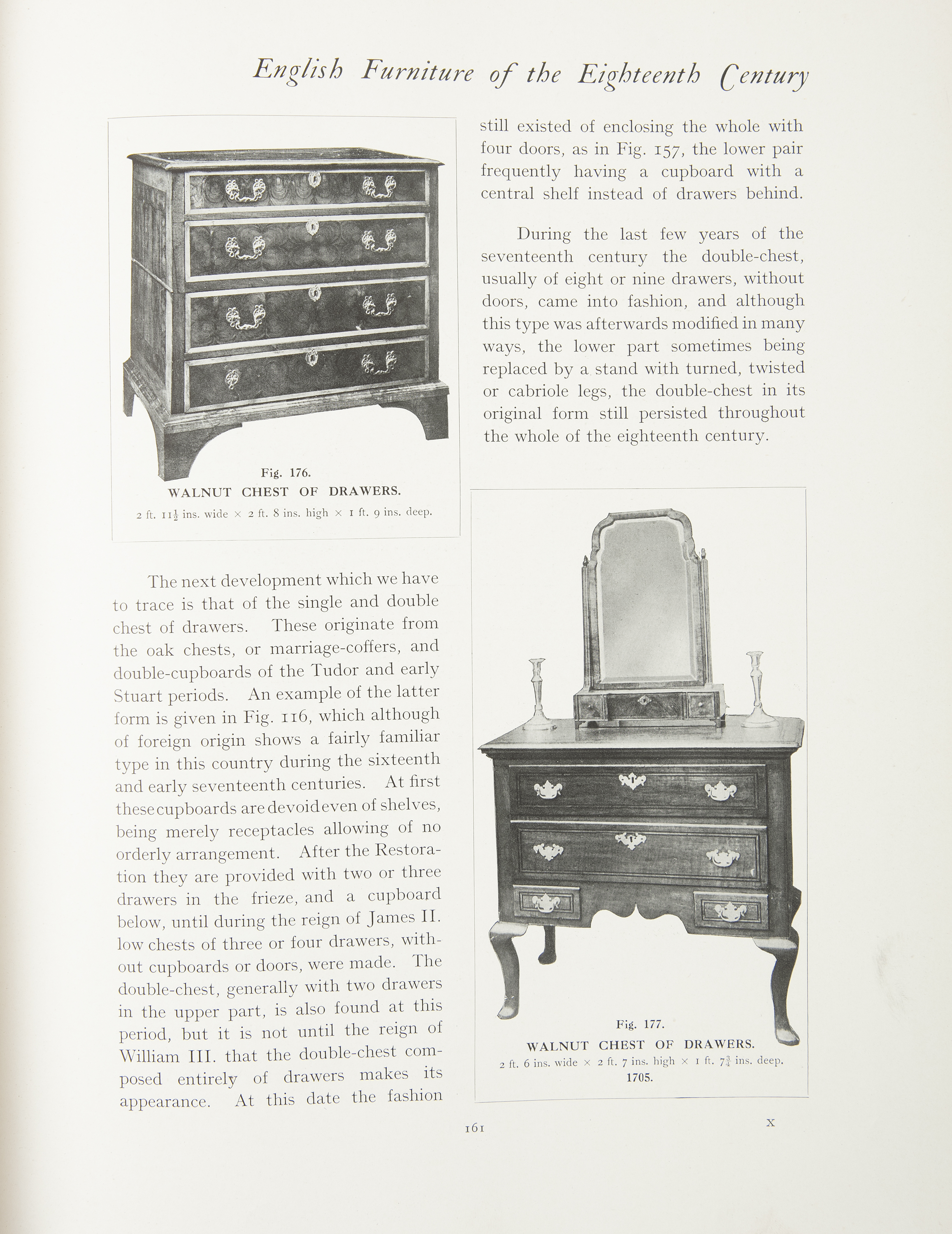 'ENGLISH FURNITURE OF THE EIGHTEENTH CENTURY' In three volumes, by Herbert Cescinsky, published by - Image 5 of 5