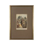 SIR JOHN GILBERT RA (1817 - 1897) Marriage of Aoife and Strongbow Watercolour, 15 x 11cm Signed