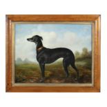 W ALLISON Master McGrath - Greyhound in Landscape Oil on board, 39.5 x 50 cm Signed and dated 1875 A